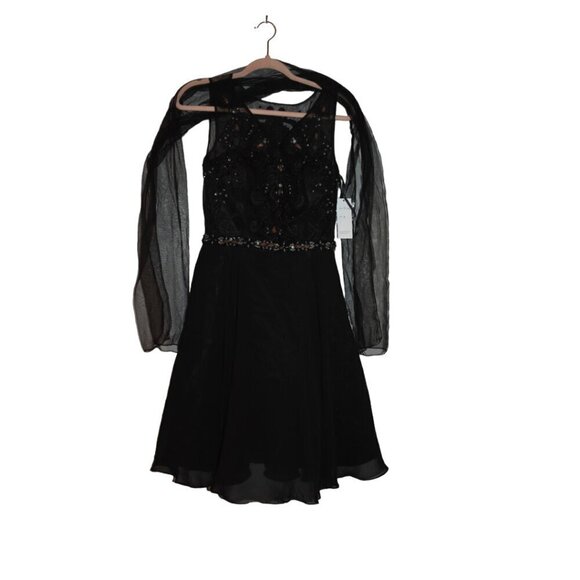 Stunning NWT Ed Young Dress medium Extra Beads - Picture 8 of 13